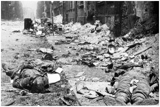 One day after Breslau's surrender the streets were littered with corpses.