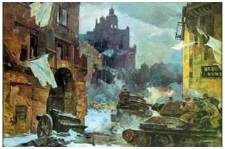 Легница Польша. Усыпенко. Репродукция Легница 11 февраля 1945