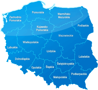 Административная карта. Воеводства Польши